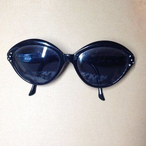 Rare model vintage Ted Lapidus sunglasses rhinestone cat eye art deco